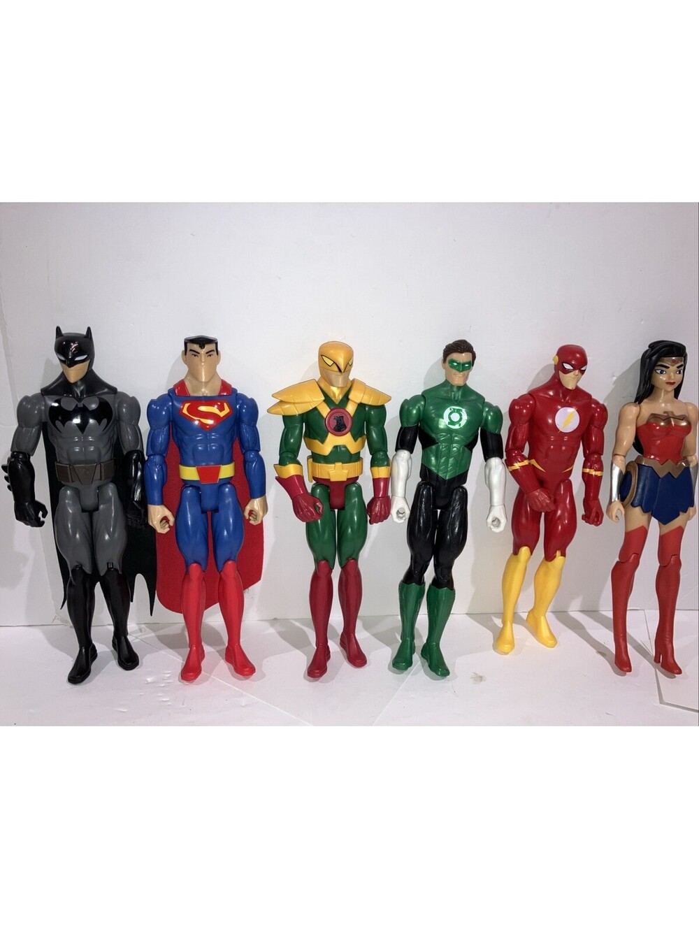 Lot (6) Action Figures DC Justice League Animated 2016 Flash, Lantern, Hawk LOOK